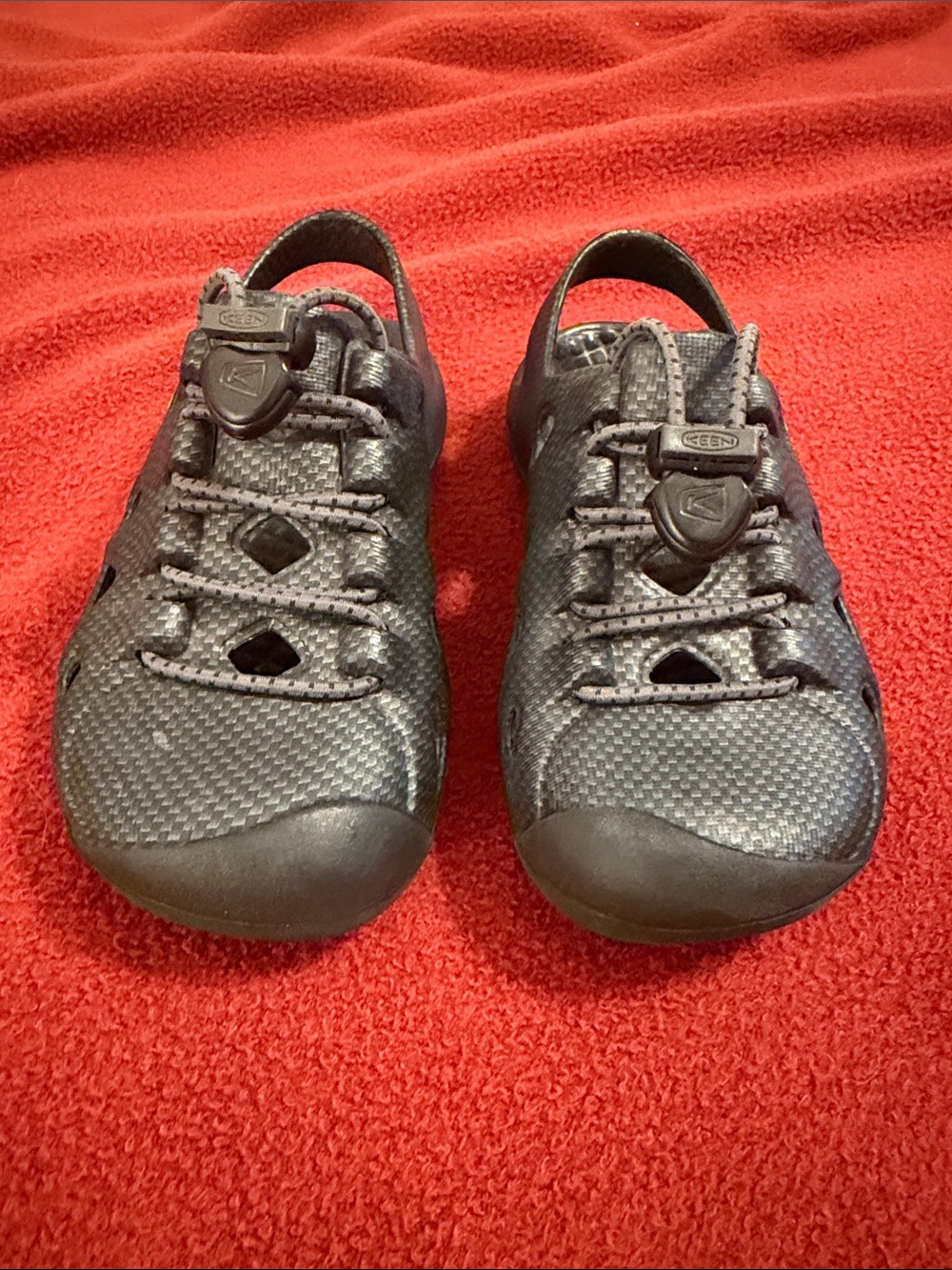 Keen Kids Black Water-Friendly Slip-On Shoes with Yellow Accent - Picture 3 of 4